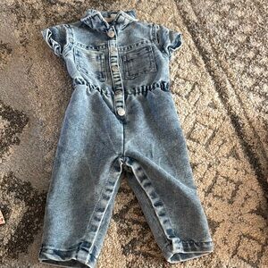Jessica Simpson Blue Denim Jumpsuit